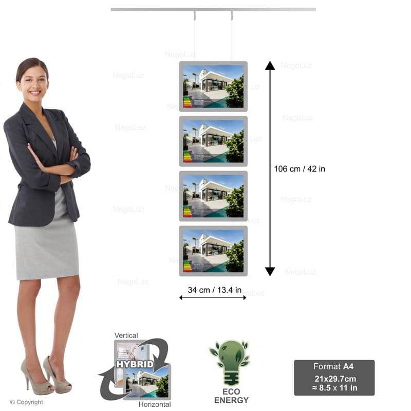 Porte Affiche Agence Immobiliere A4h 4r1c