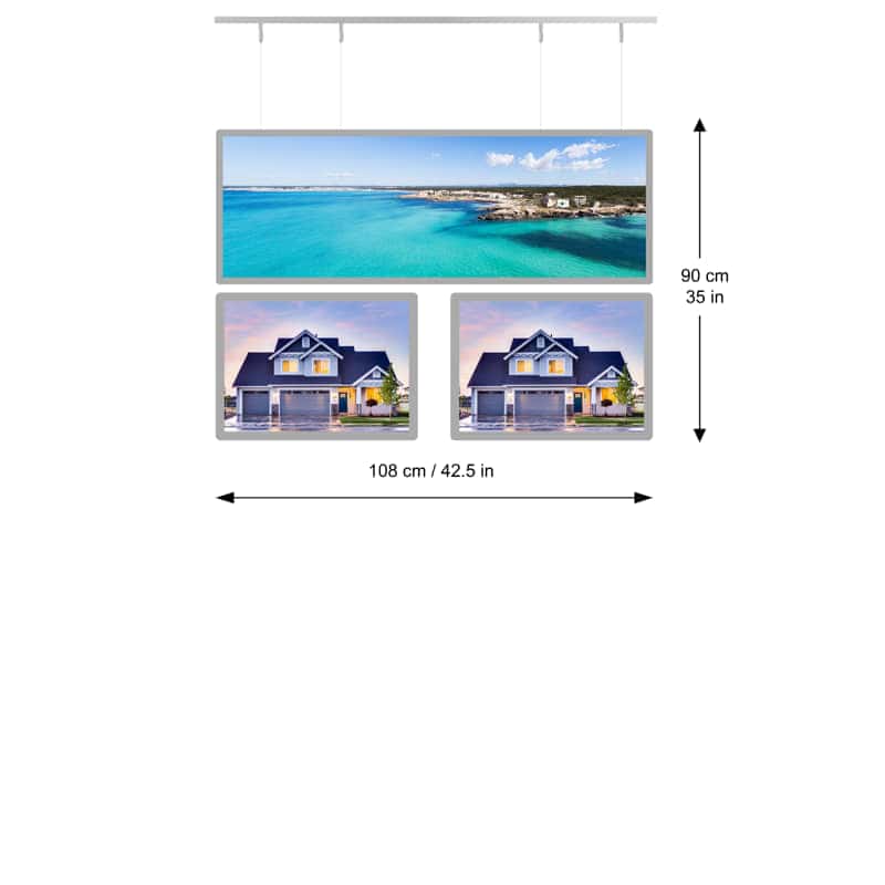Window Real Estate Backlit Banner - NegoLuz Malta Porte Affiche Panoramique 1lh2a3