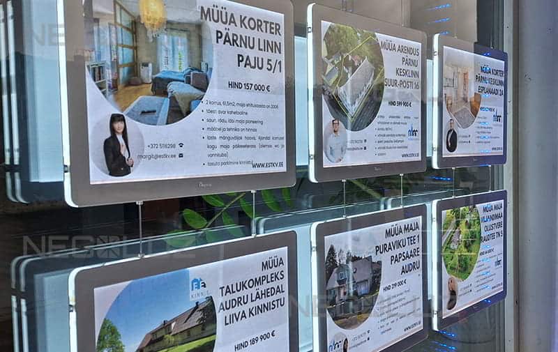 - NegoLuz Malta Led Displays For Real Estate Office